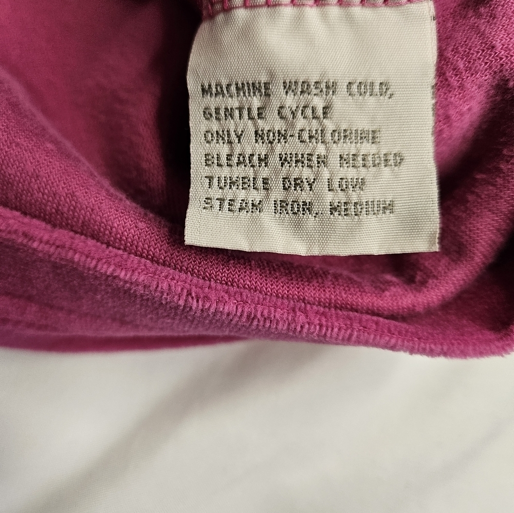 Erika Girls Bright Pink Velour Feel Full Zipper Long Sleeve Hoodie Size Large - Picture 6 of 10